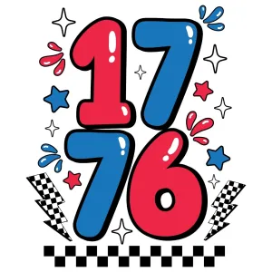 1776 Trendy Bolts and Checks *Kids and Adults*