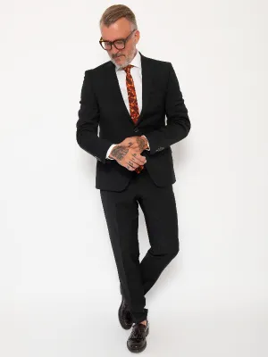 2BLIND2C Wool Black Suit Trouser