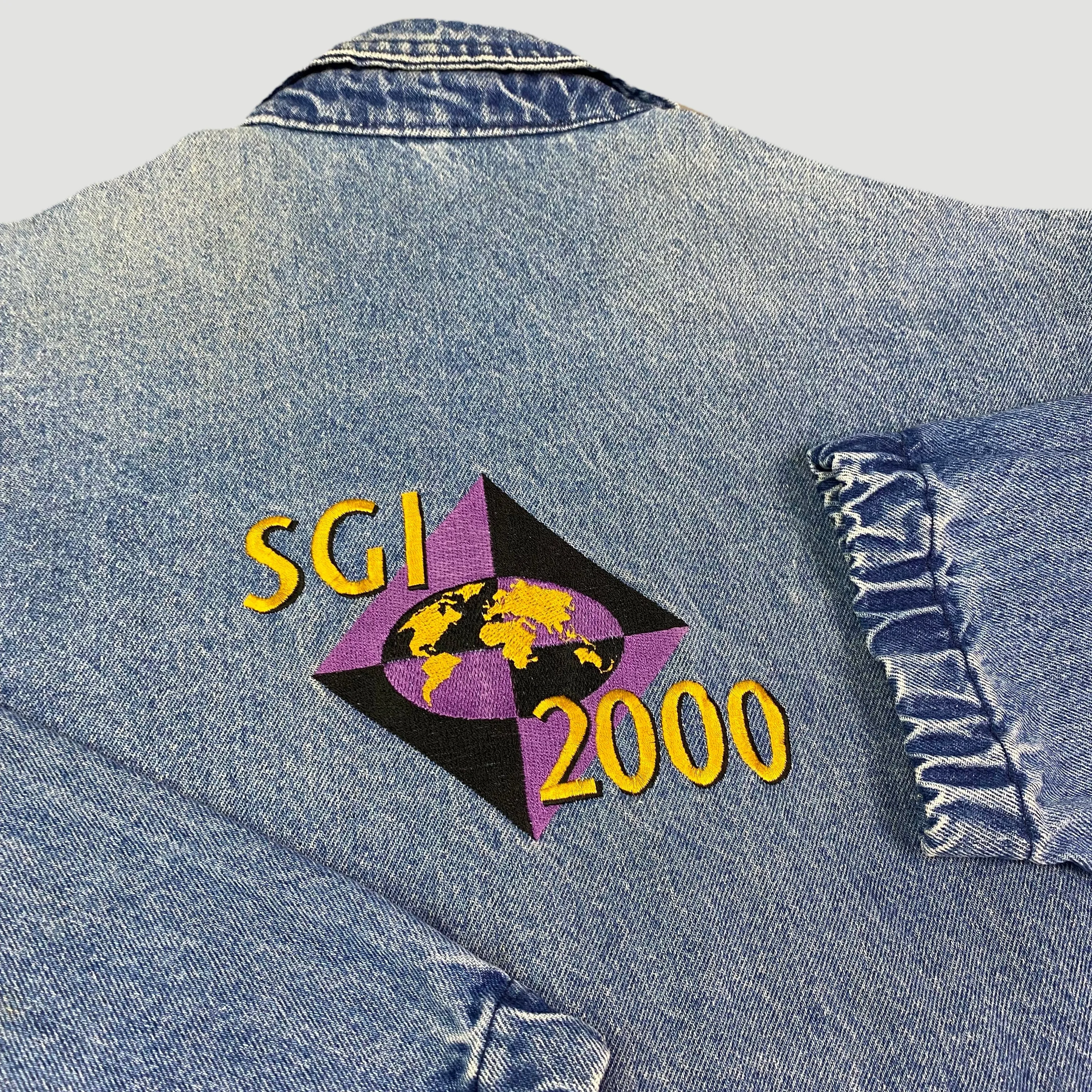 90's Silicon Graphics Denim Zipper Jacket