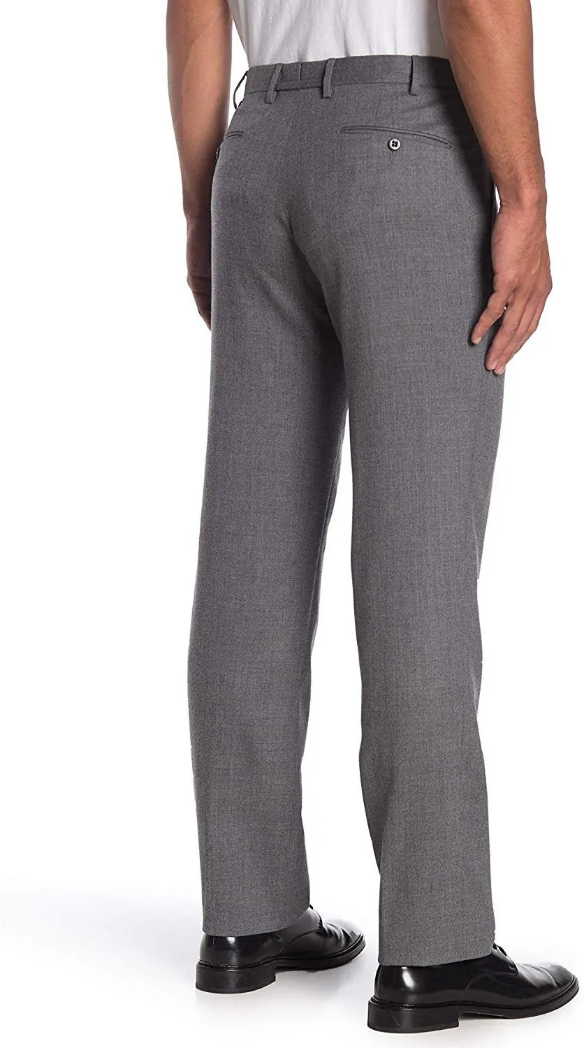 Adam Baker Men's Slim-Fit Flat-Front Dress Pants - Available in Colors