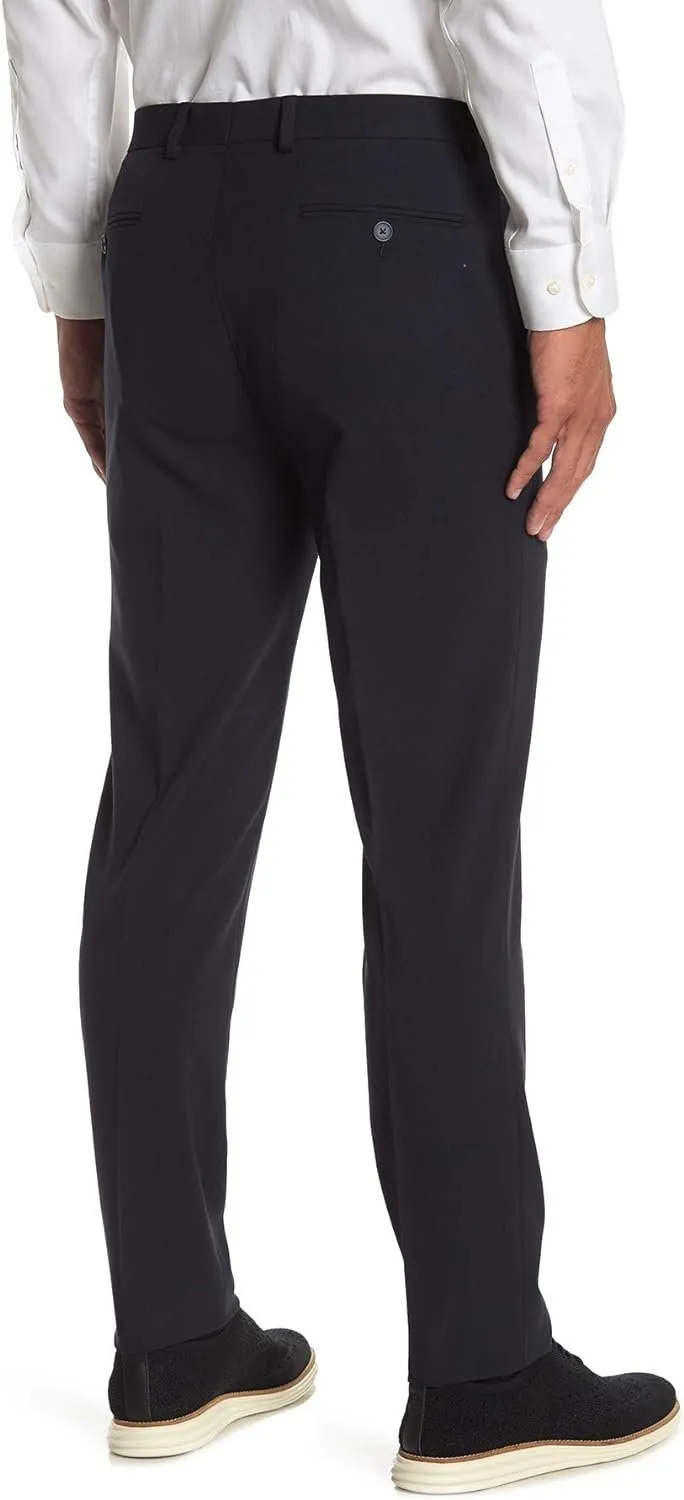 Adam Baker Men's Slim-Fit Flat-Front Dress Pants - Available in Colors