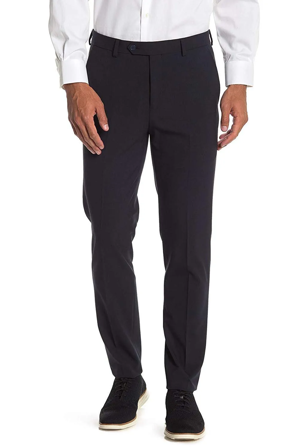 Adam Baker Men's Slim-Fit Flat-Front Dress Pants - Available in Colors