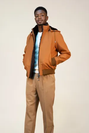 Amber Wool Bomber Jacket