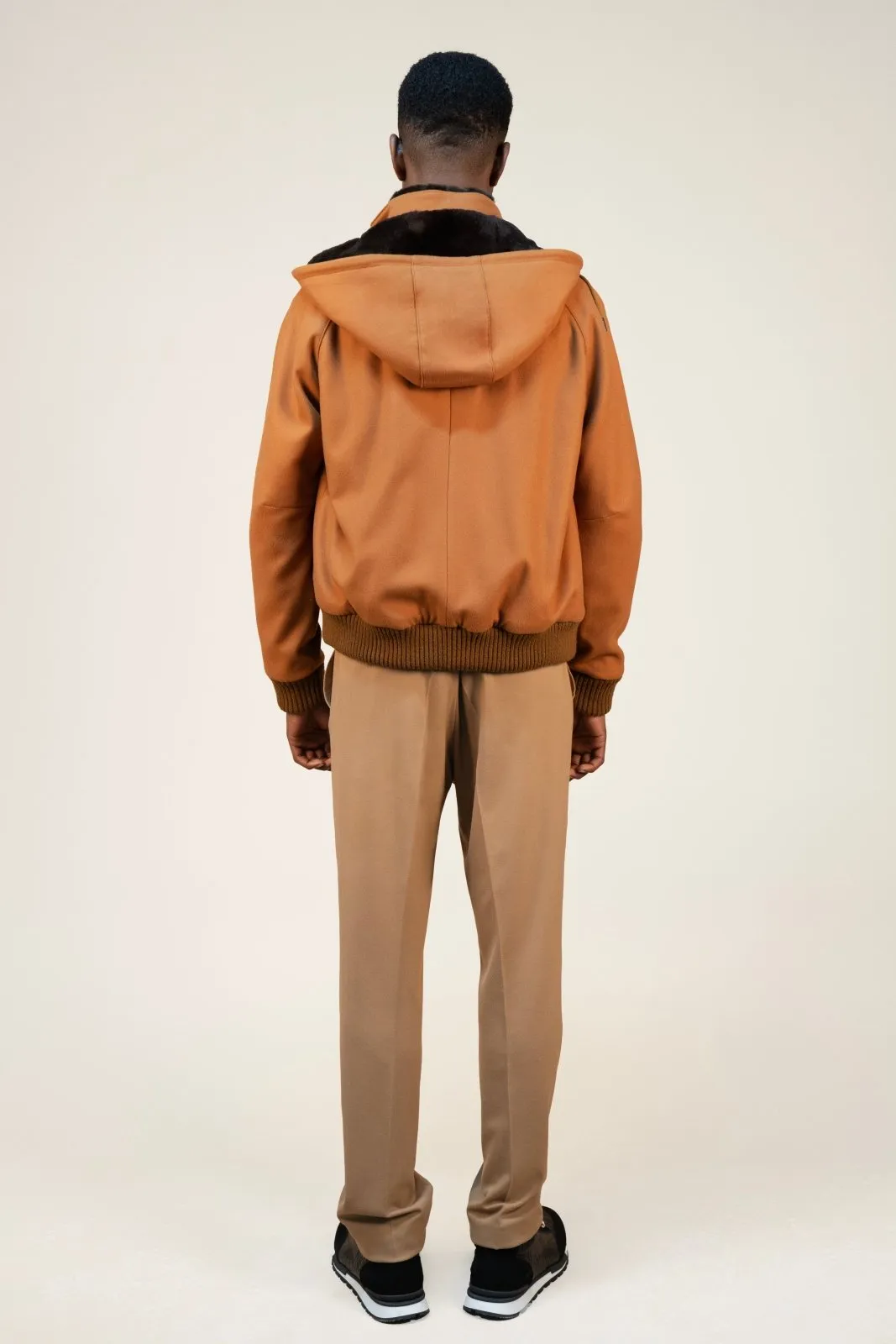 Amber Wool Bomber Jacket