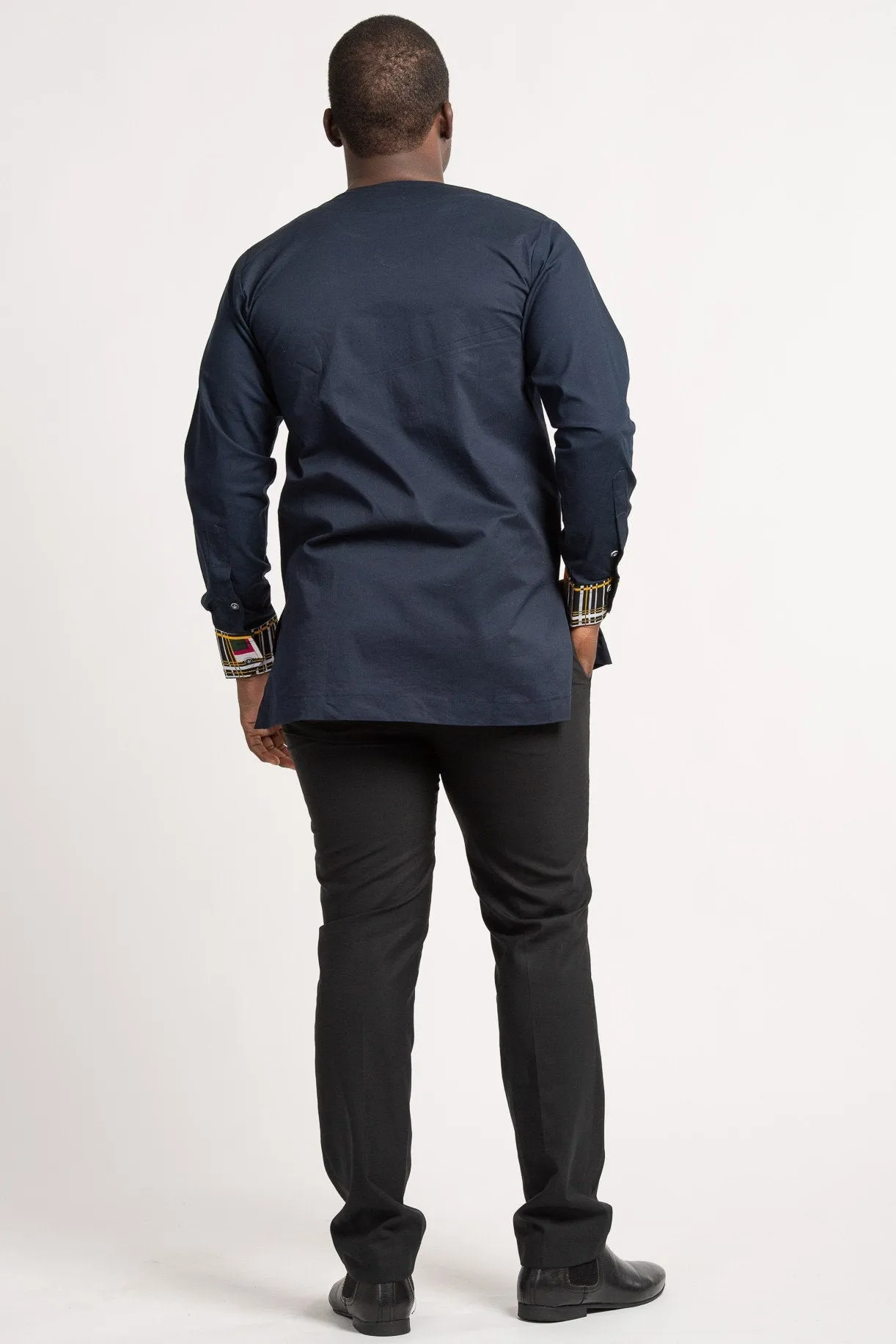 Baako Long Sleeves African Print Men Shirt