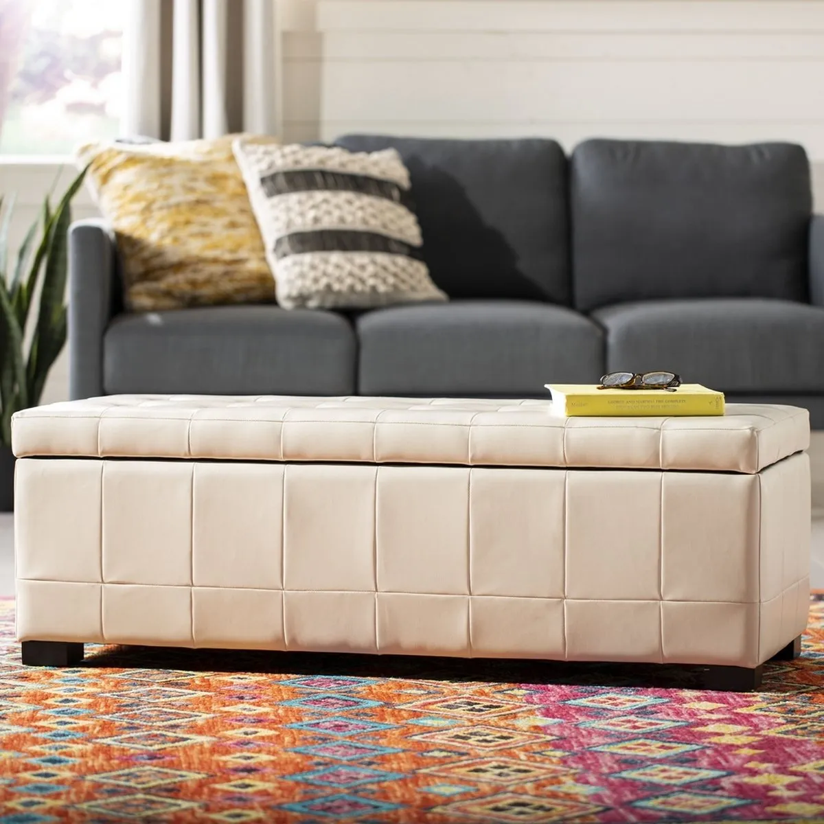 Barron Storage Bench Large Off White