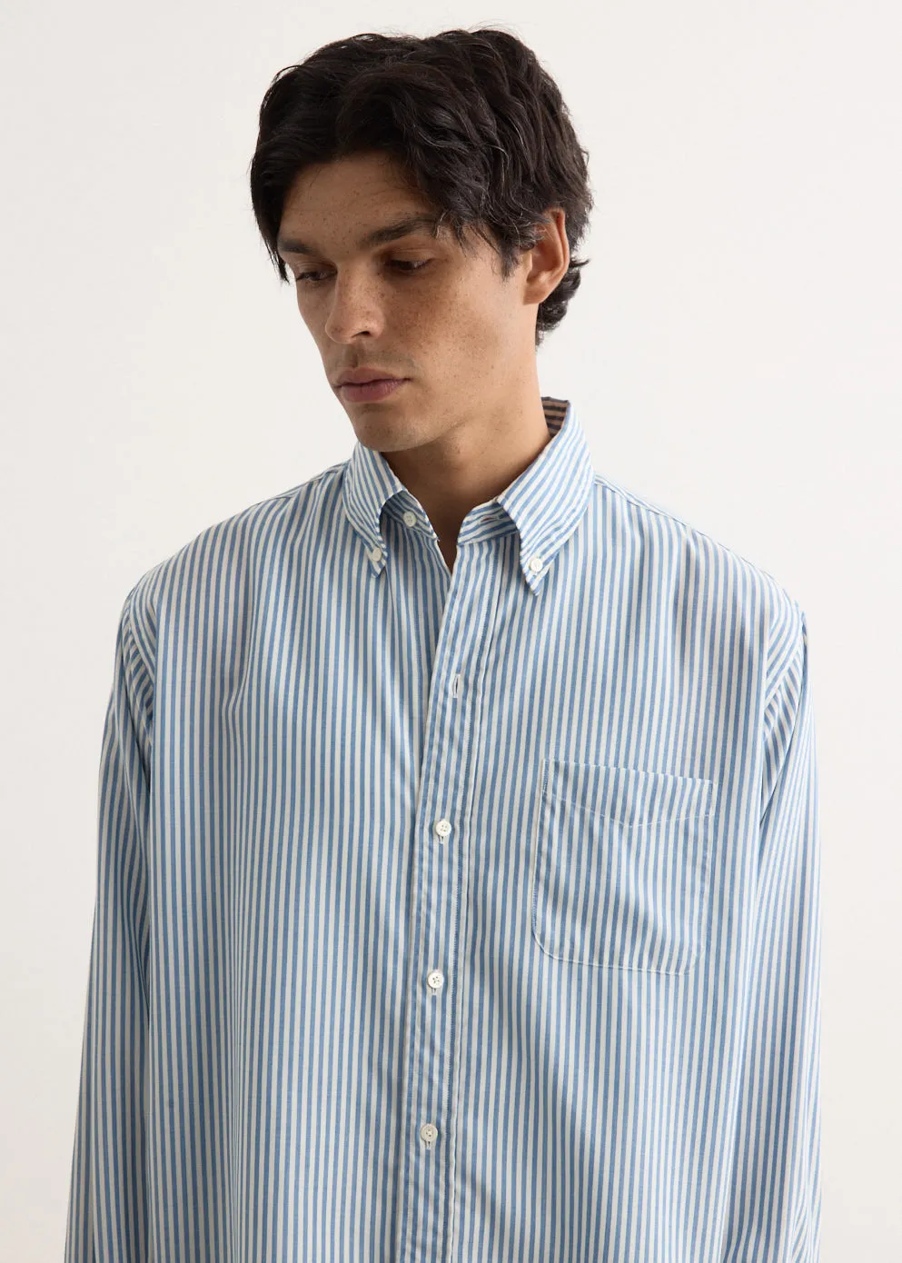 B.D. Classic Fit Wool Stripe Shirt