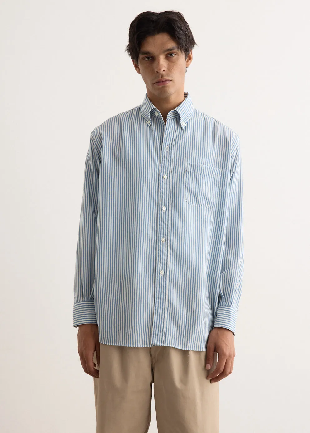 B.D. Classic Fit Wool Stripe Shirt