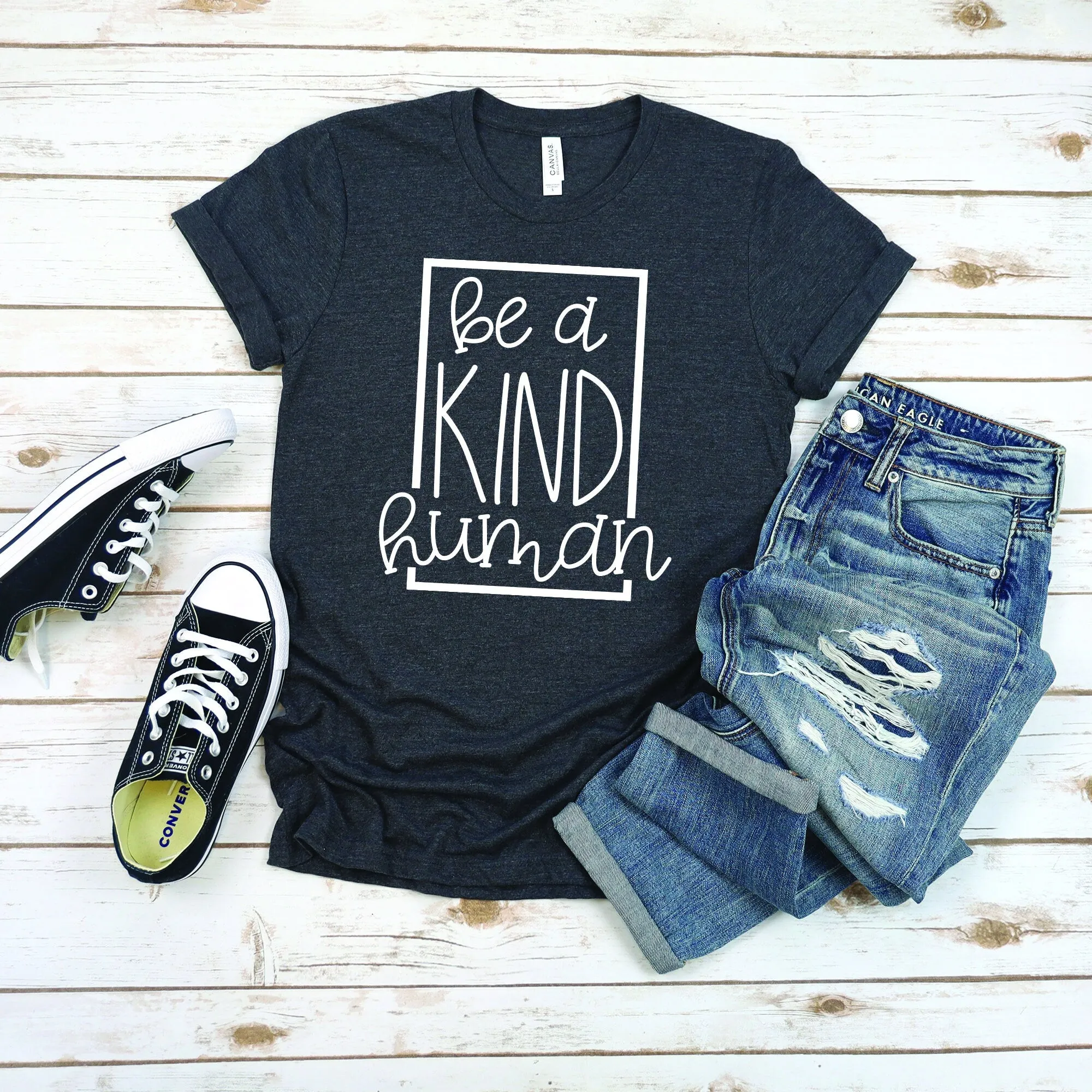 Be a Kind Human T Shirt - Teacher Shirts - Spectrum - SPED Shirt - Autism Awareness - Counselor