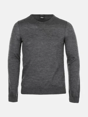 Boss Round Neck Sweater In Finest Italian Yarn-TB0108