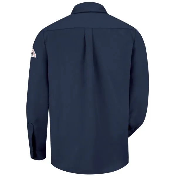 Bulwark Men's Midweight FR Dress Uniform Shirt CAT 2 - Navy