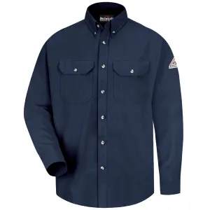 Bulwark Men's Midweight FR Dress Uniform Shirt CAT 2 - Navy