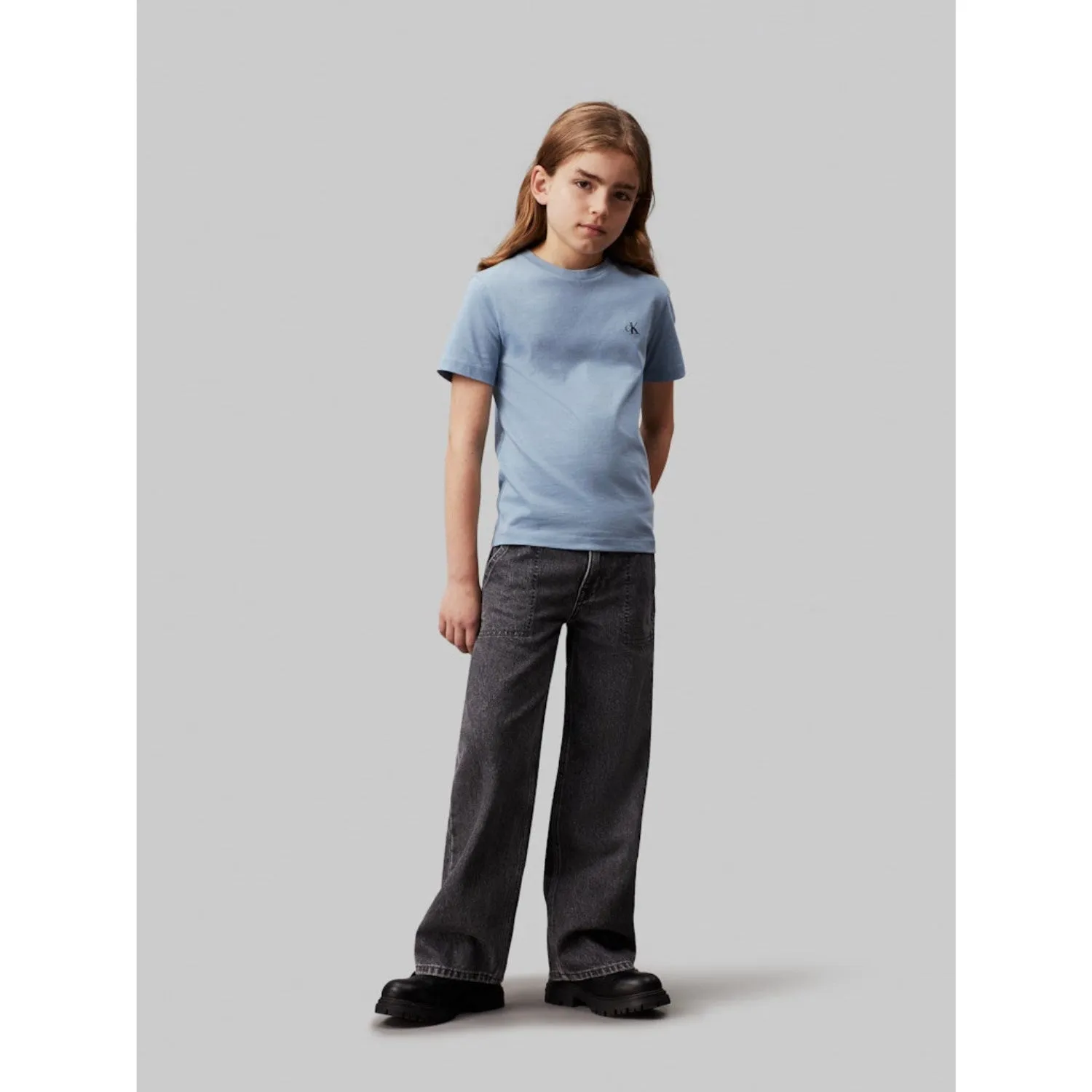Calvin Klein Ck Black / Faded Blue 2-Pack MonAndram Tee Ss