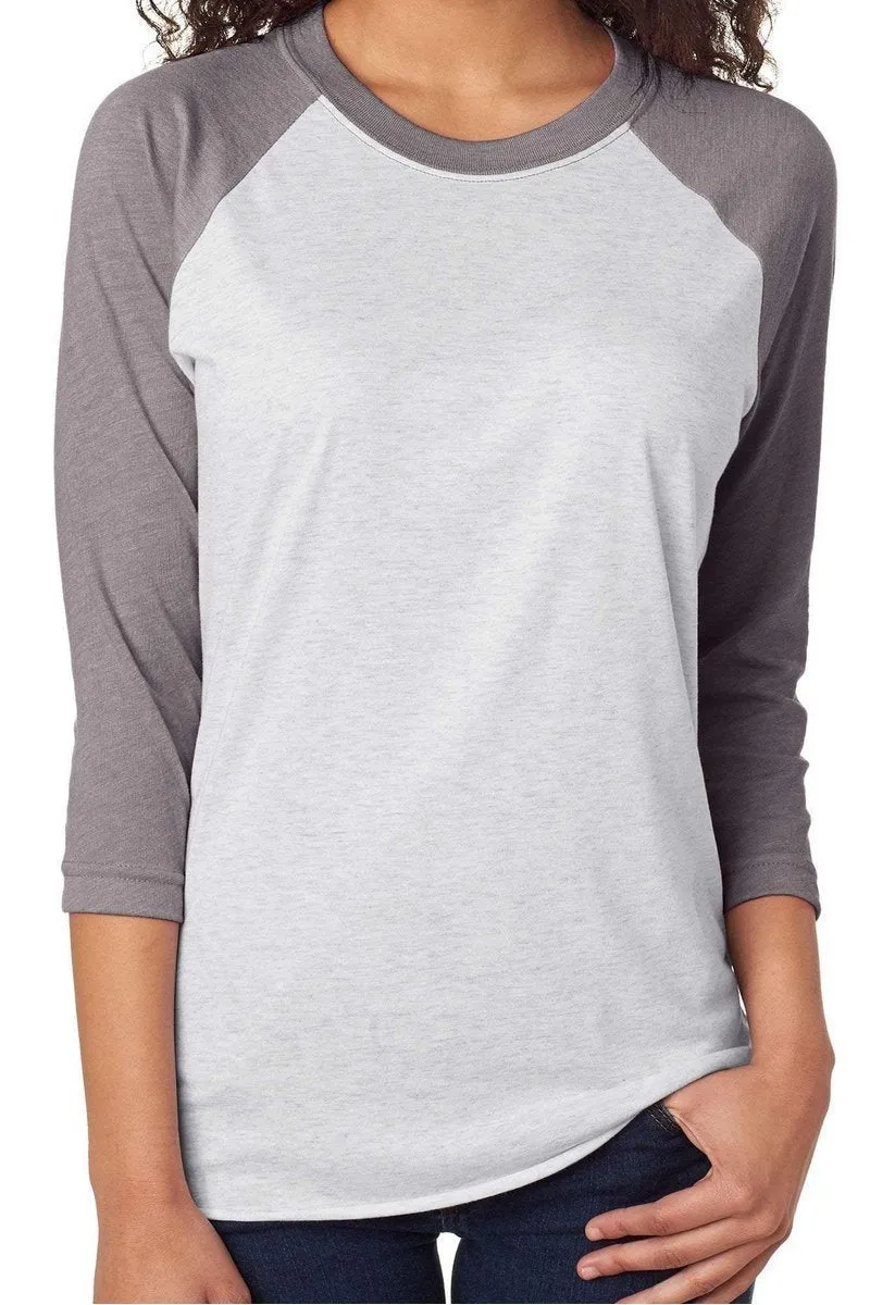 Colorblock Auburn Tri-Blend Unisex 3/4 Raglan