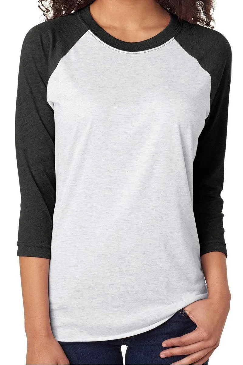 Colorblock Auburn Tri-Blend Unisex 3/4 Raglan