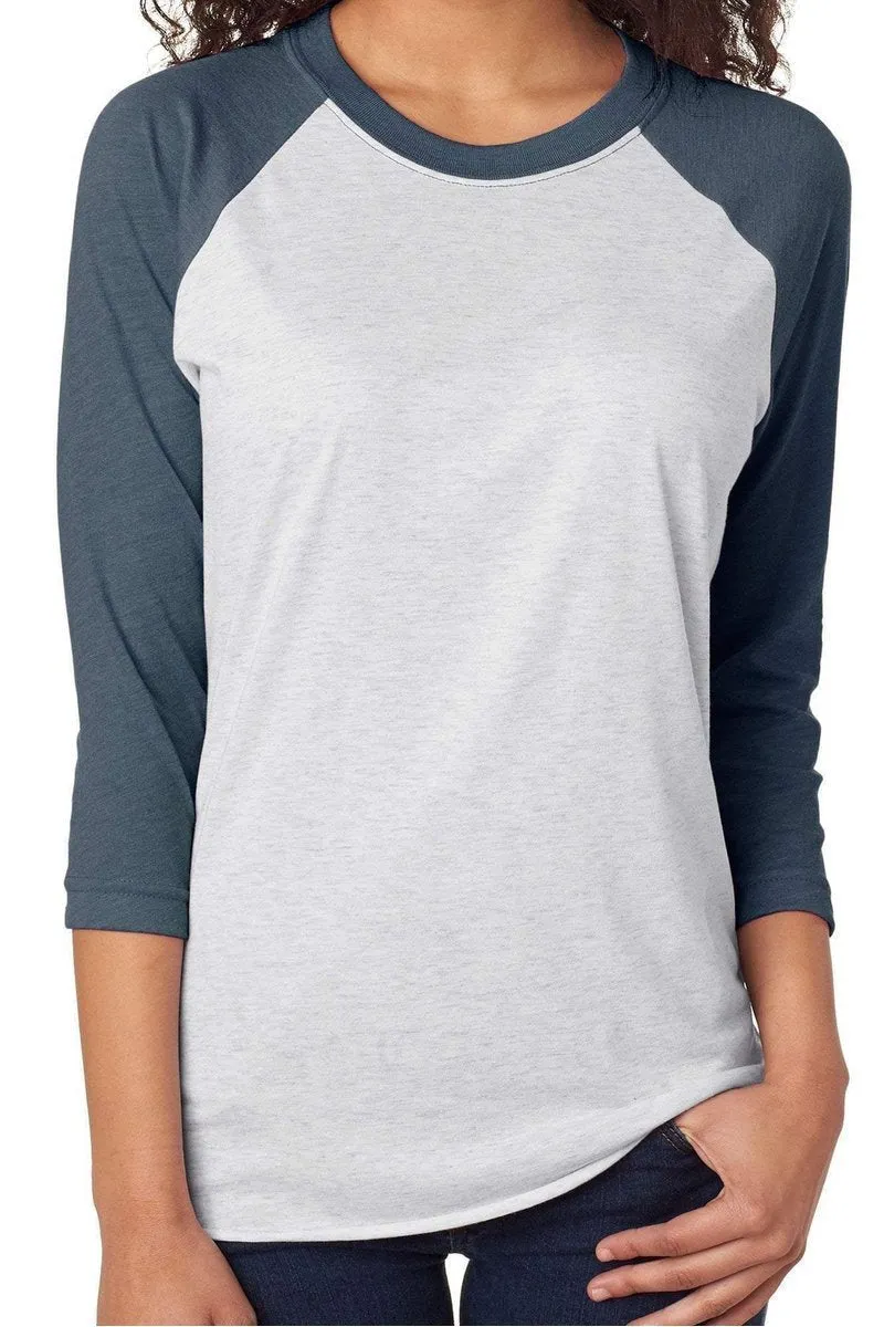 Colorblock Auburn Tri-Blend Unisex 3/4 Raglan