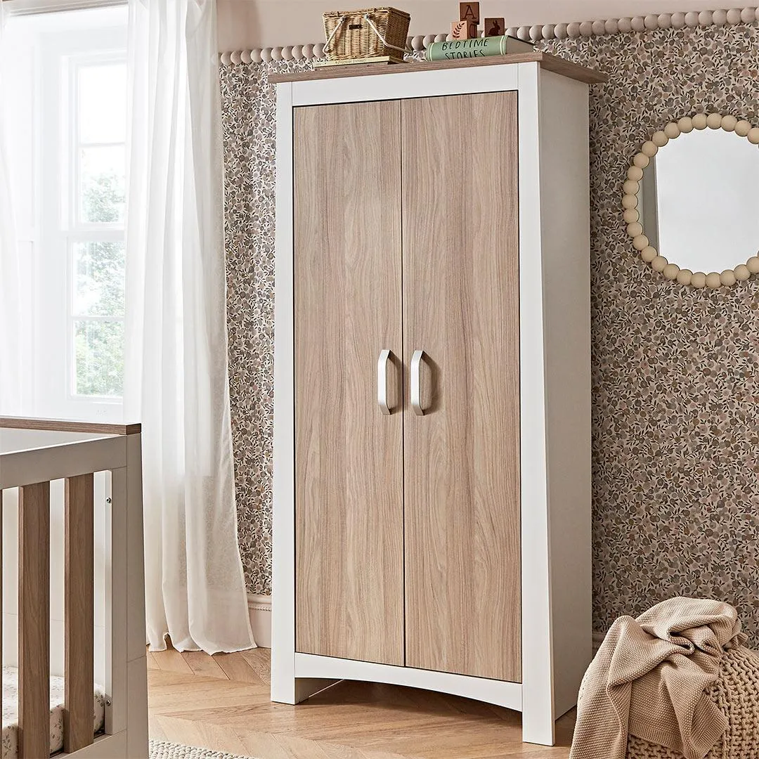 CuddleCo Ada Wardrobe - White/Ash