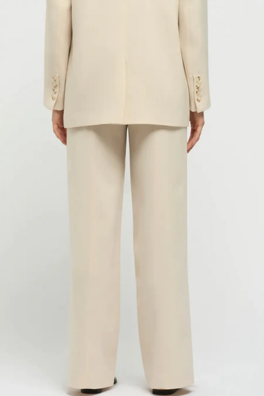 Delos Tailored Seam Pants Buttercream