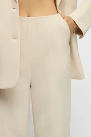Delos Tailored Seam Pants Buttercream