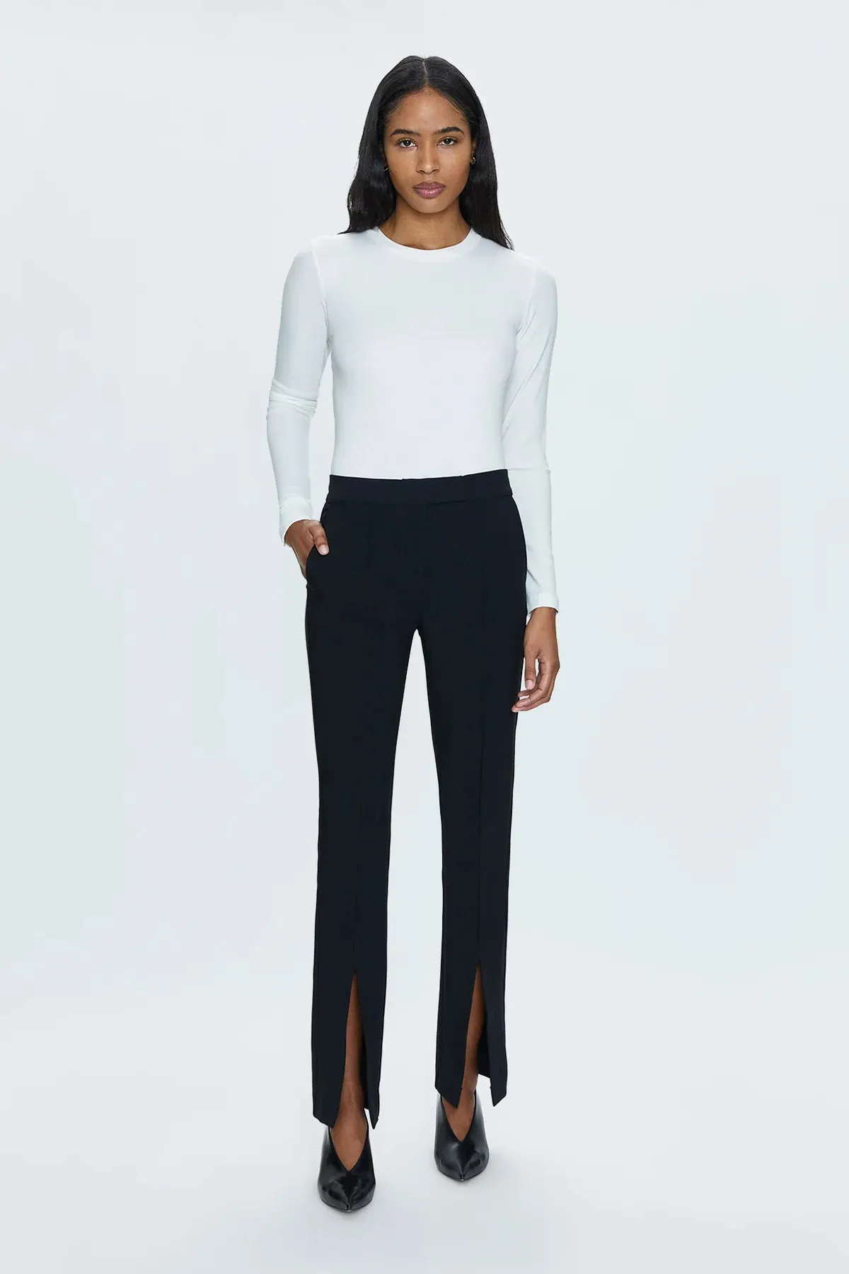 Diana Mid Rise Front Slit Tailored