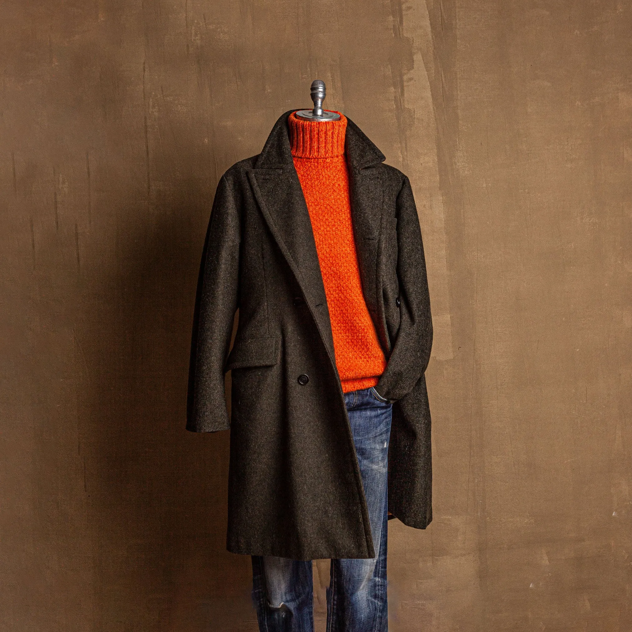 Dolcevita Sweater in Rust