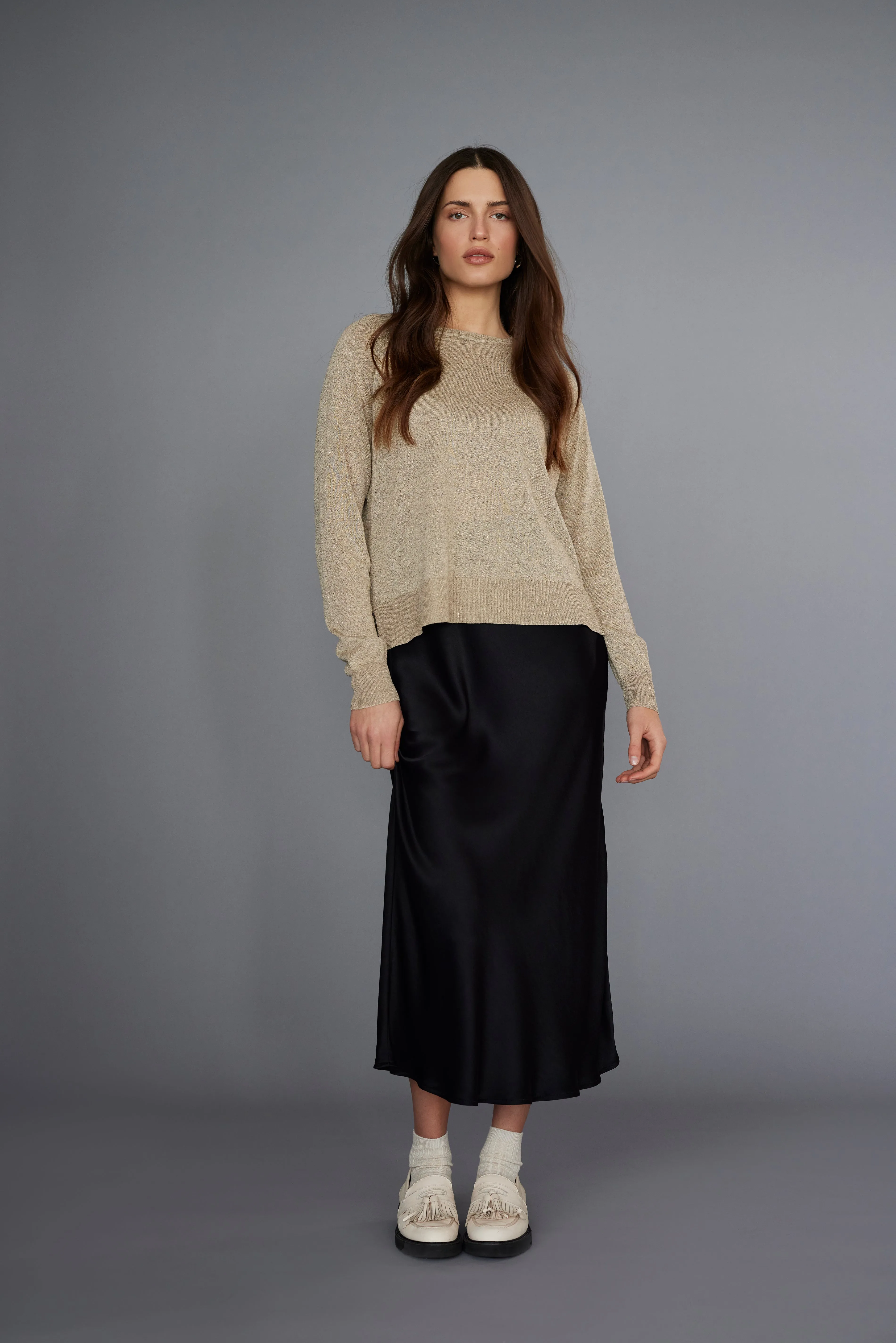 Dom Skirt | Black Satin