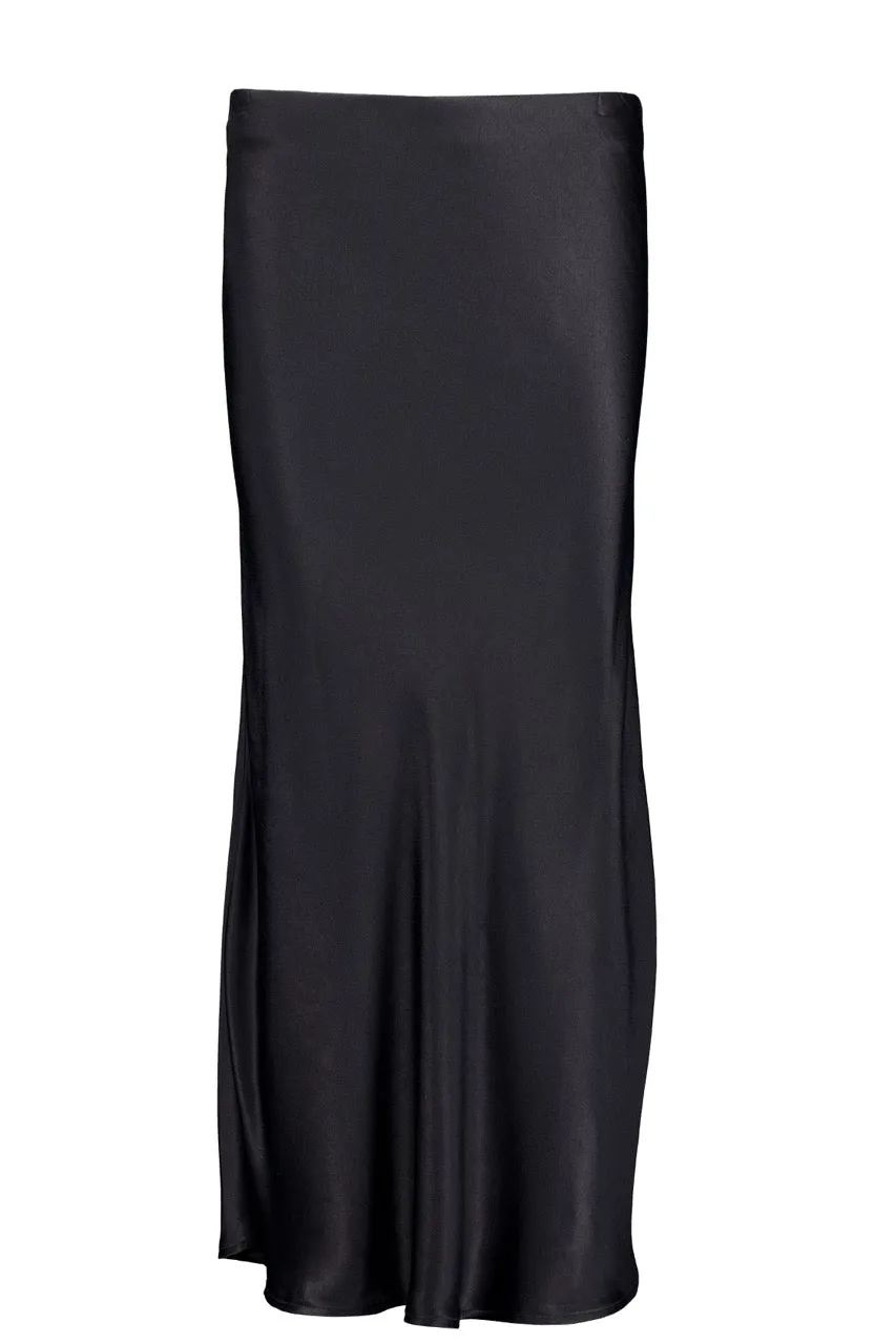 Dom Skirt | Black Satin