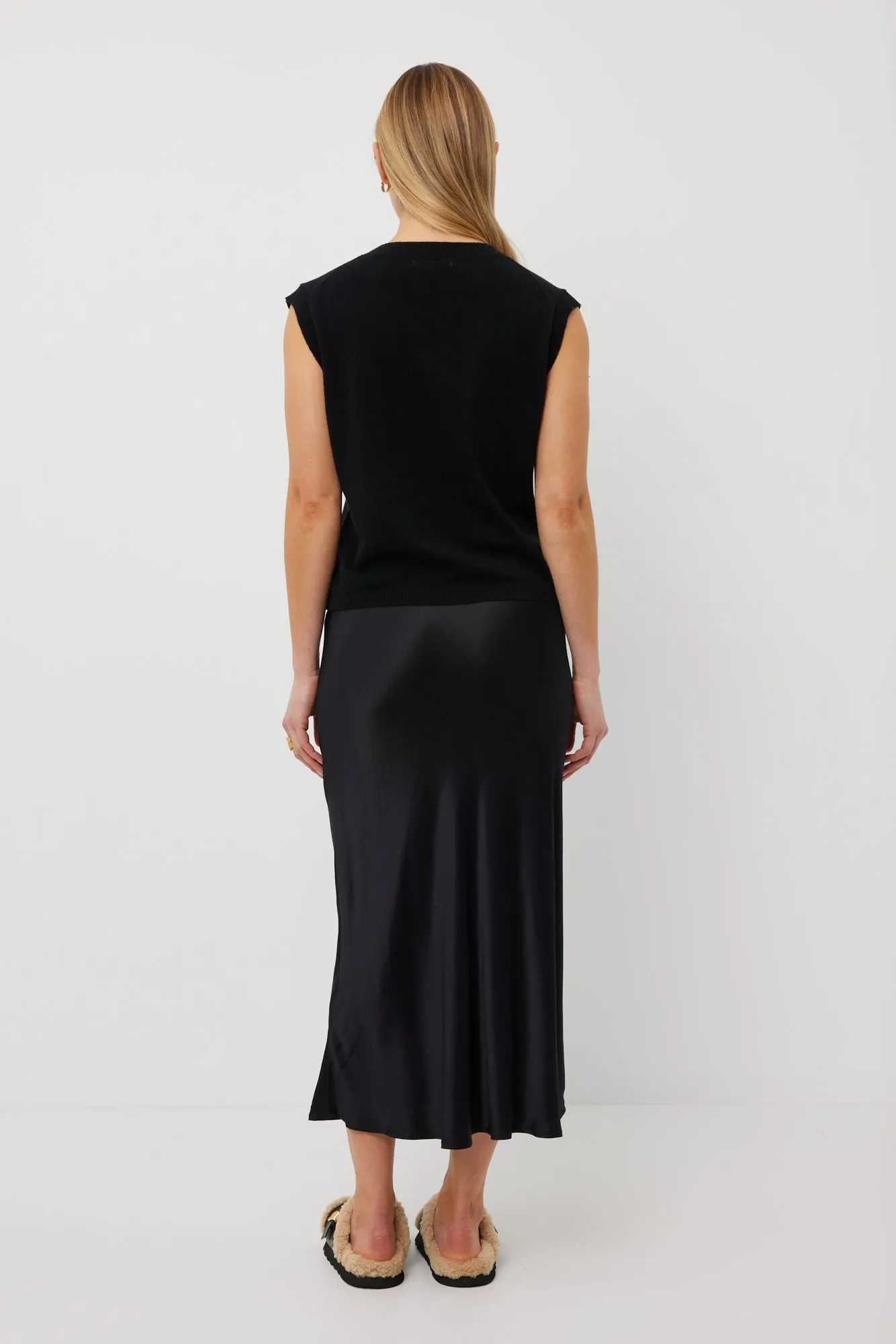 Dom Skirt | Black Satin