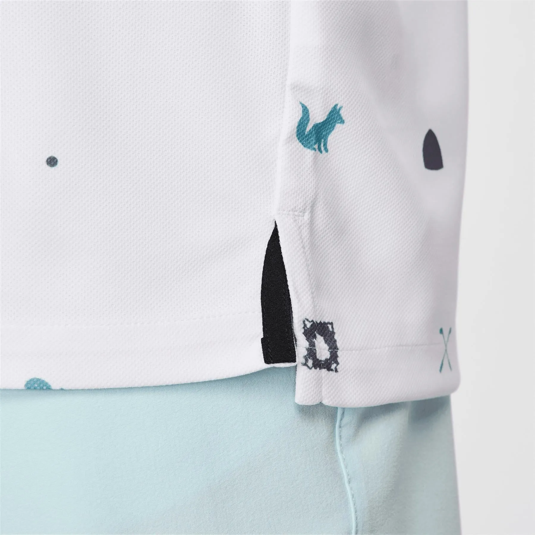 Dri-FIT Tour Icon Print Polo White/Black - AW24