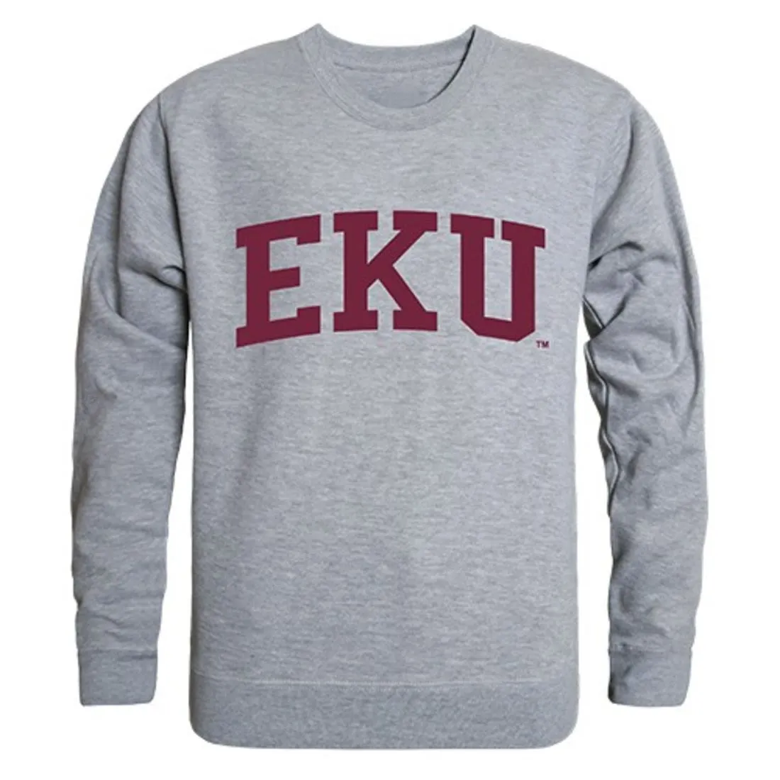 EKU Eastern Kentucky University Game Day Crewneck Pullover Sweatshirt Sweater Heather Grey