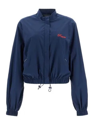 Embroidered Logo Blouson Jacket