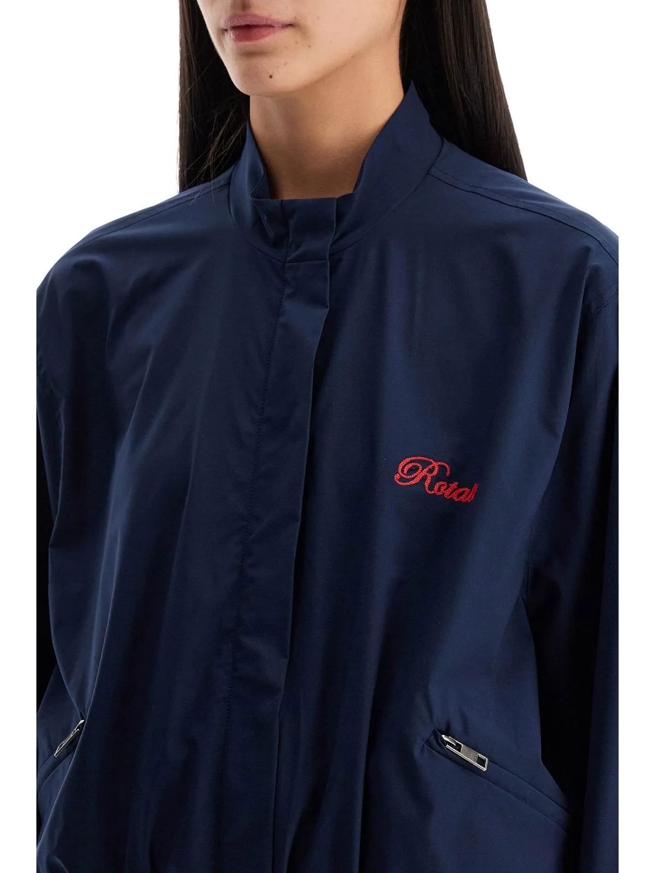 Embroidered Logo Blouson Jacket