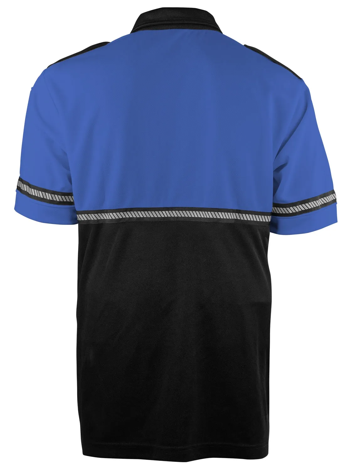 First Class Two Tone Bike Patrol Shirt with Zipper Pocket and Hash Stripes