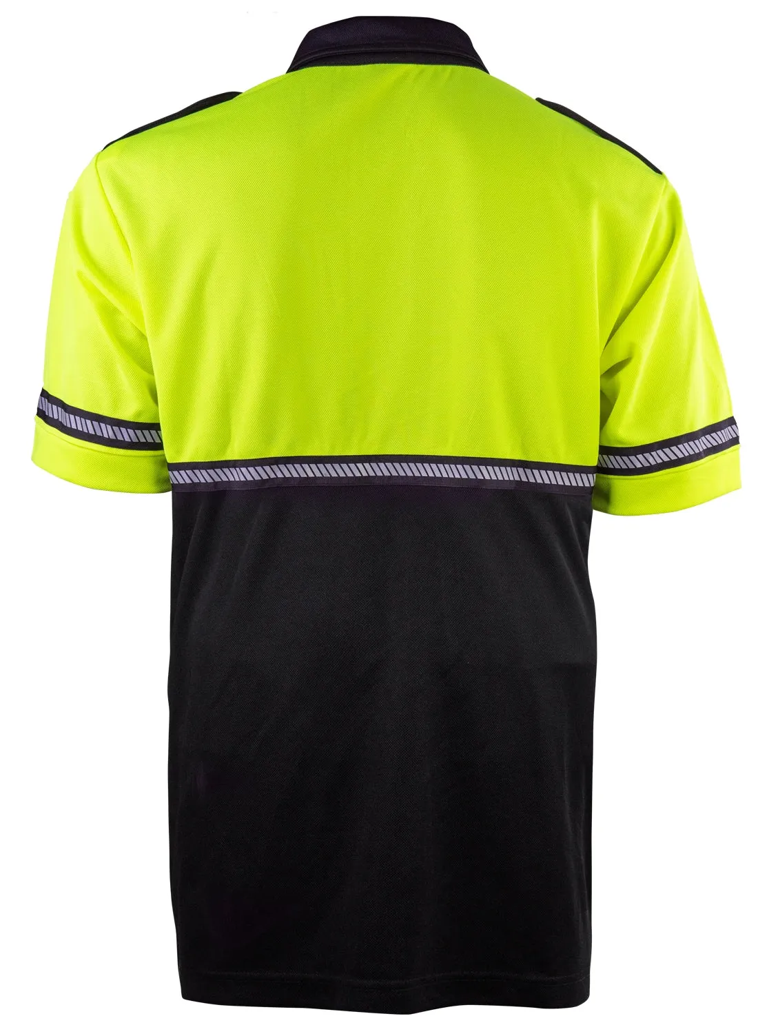 First Class Two Tone Bike Patrol Shirt with Zipper Pocket and Hash Stripes