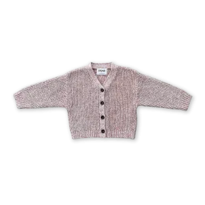 Grown Twisted Chunky Rib Cardigan - Mist