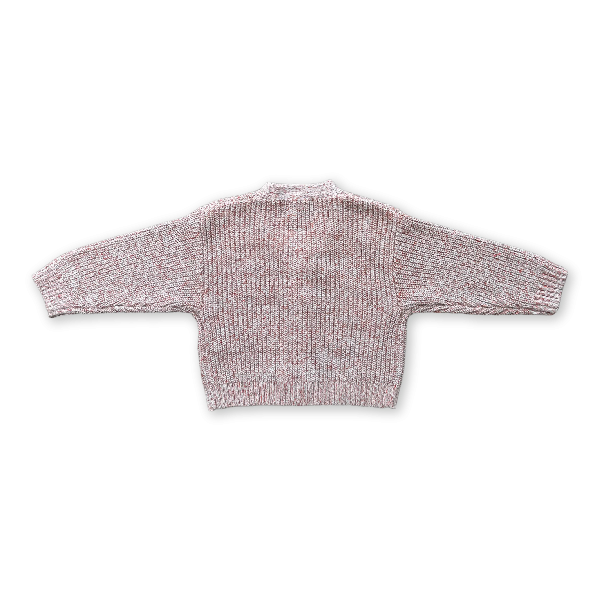Grown Twisted Chunky Rib Cardigan - Mist