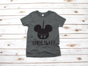 Kinda Sweet Mickey Ice  Cream T Shirt - Infant Toddler Youth Mickey Shirt - Disney Kids Snack Goals Shirt