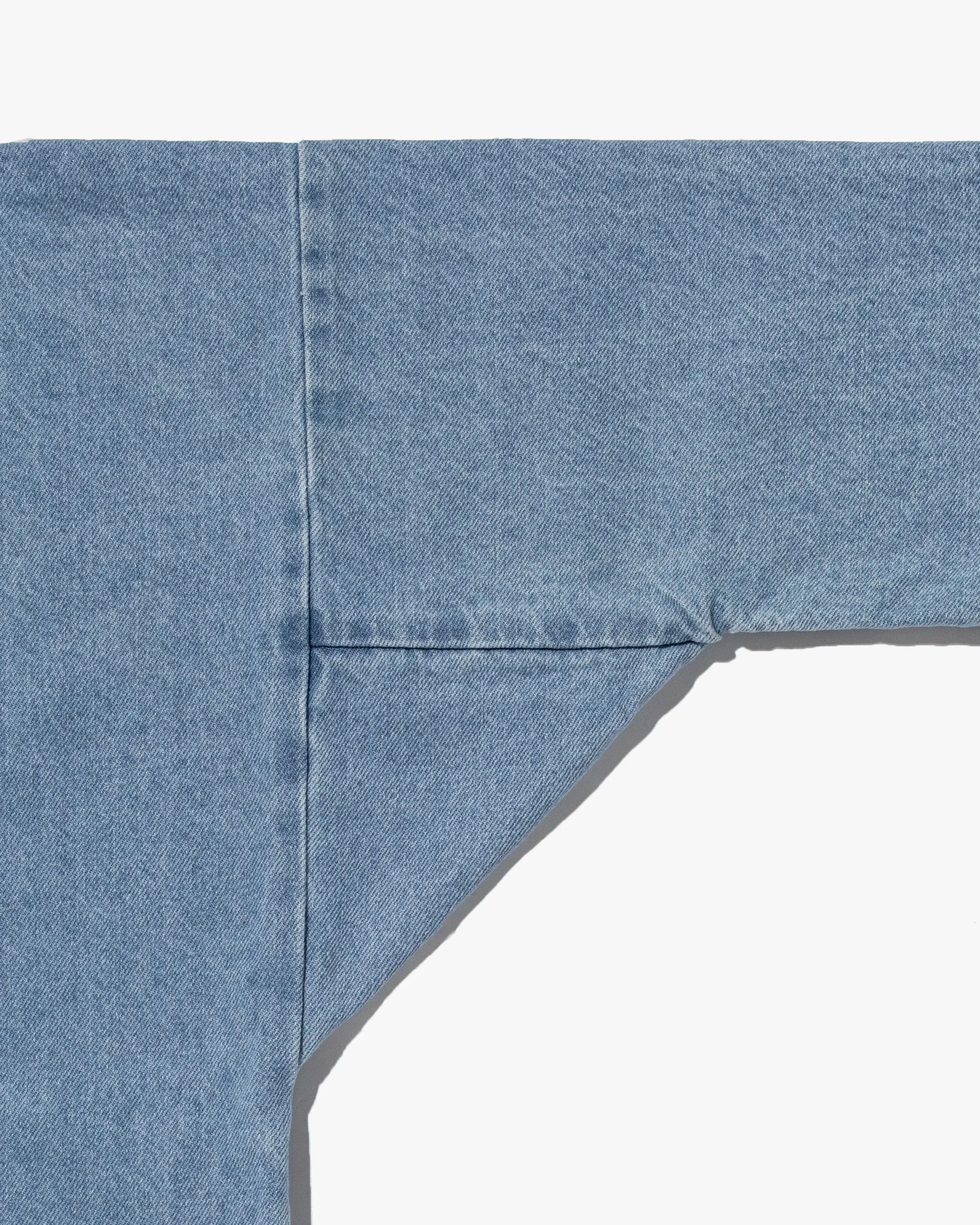 Kiriko Original Jacket, Modern Noragi, 11.4 oz. Denim, Bleached, Small Multi