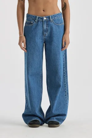 LEE DENIM LOW SLOUCH RELAXED JEAN - BLUE QUARTER