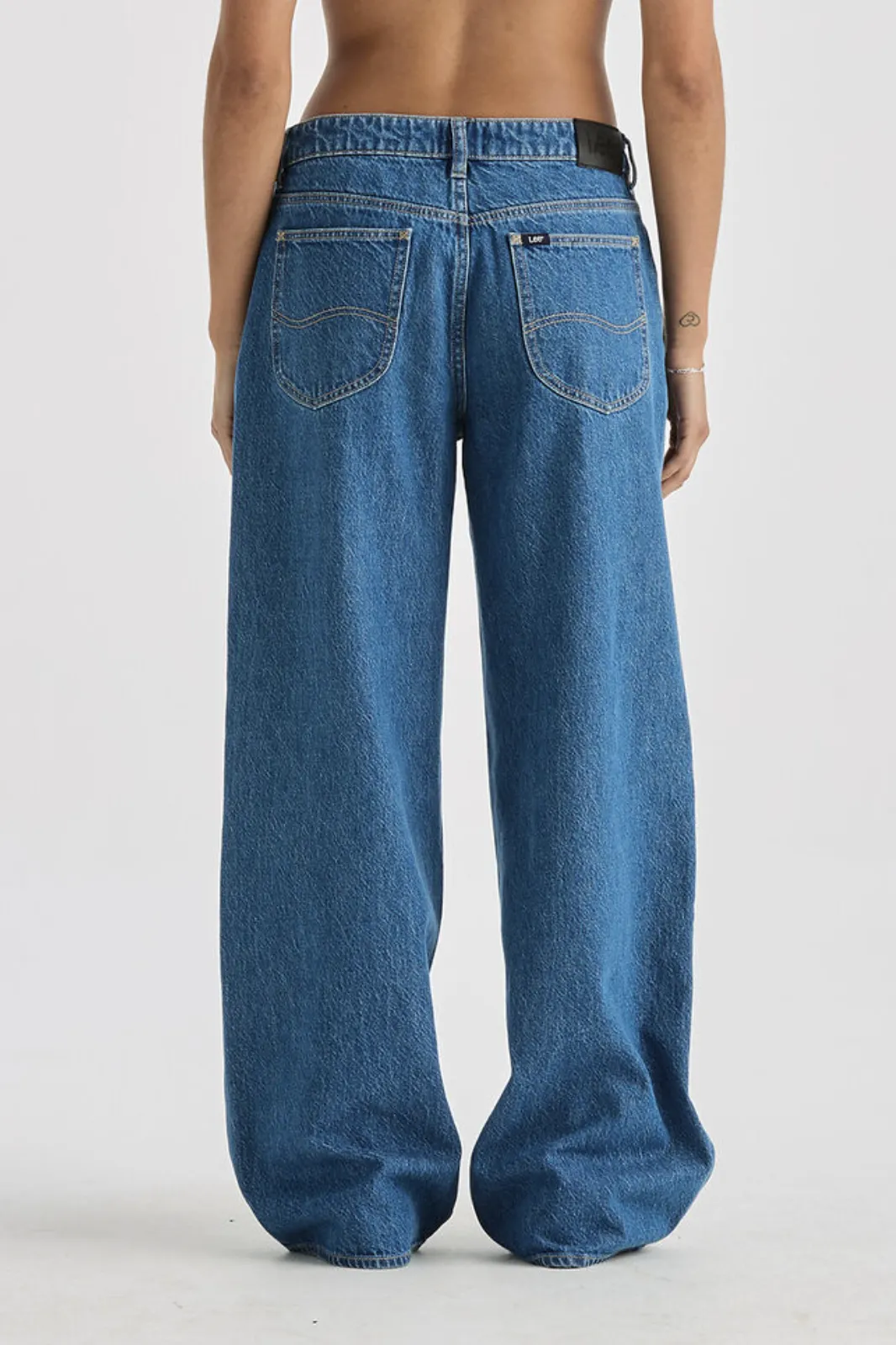 LEE DENIM LOW SLOUCH RELAXED JEAN - BLUE QUARTER