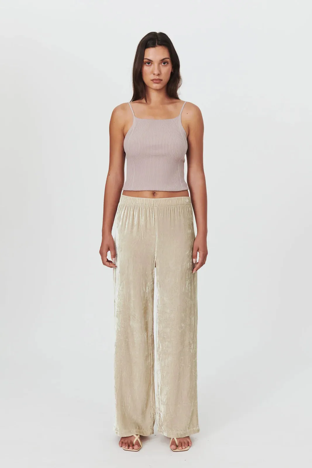 Liat Knit Singlet // Mushroom