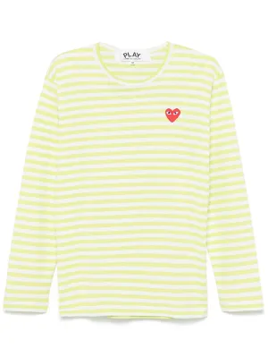 Light Green Striped Tee Unisex