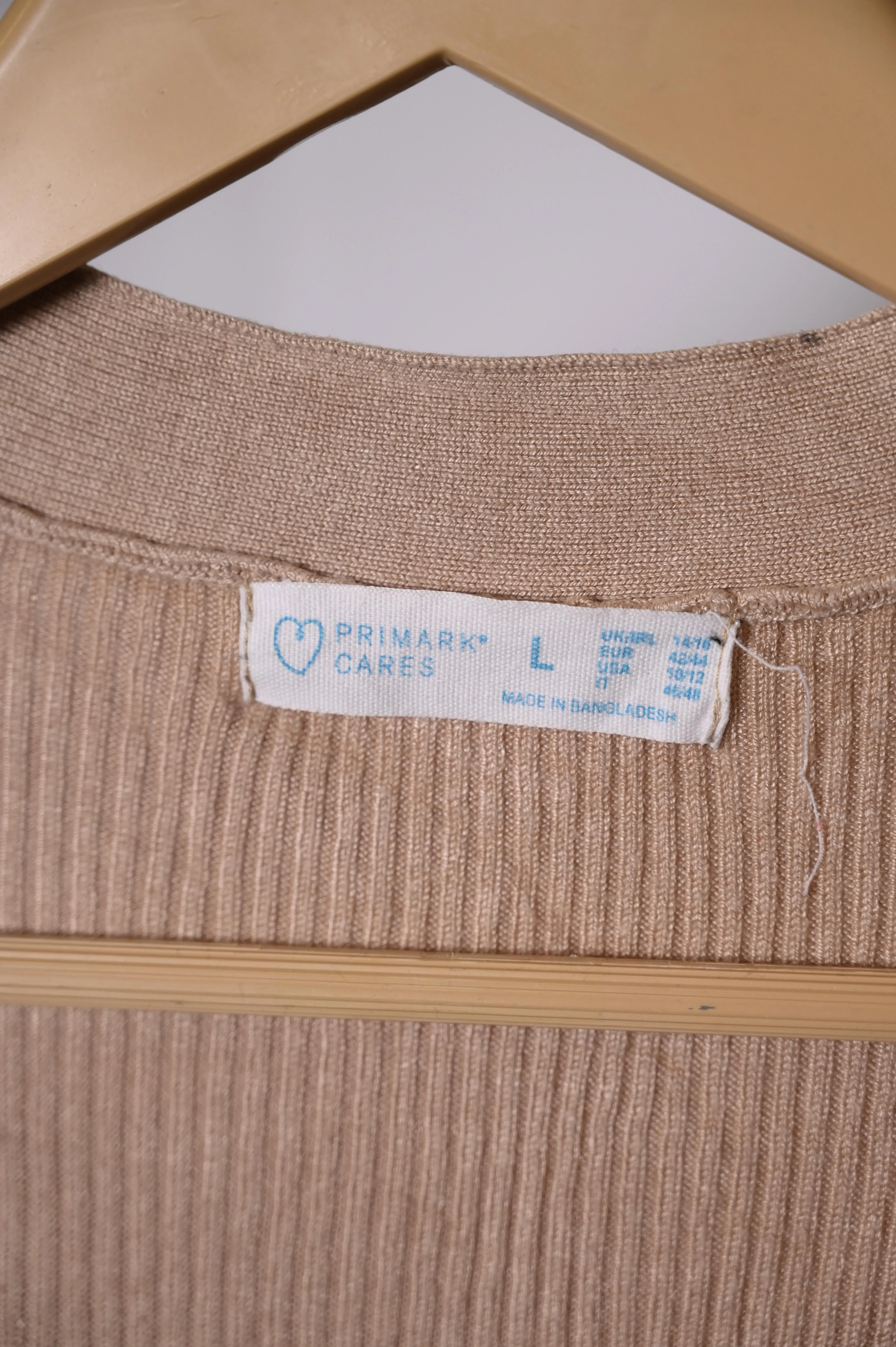 Long Plain Fawn Viscose Shrug
