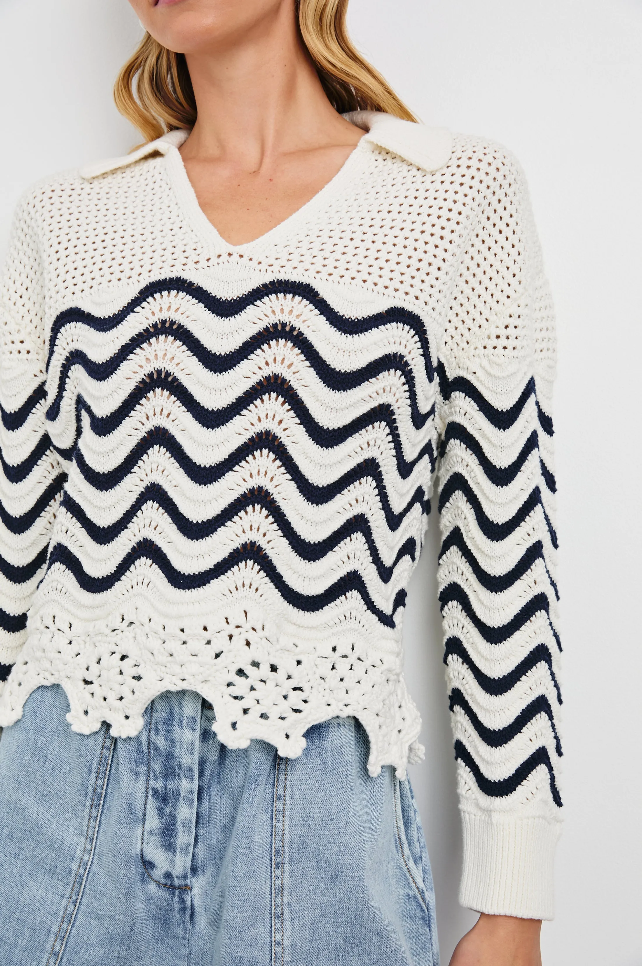 LOUISE SWEATER - WAVE STRIPE