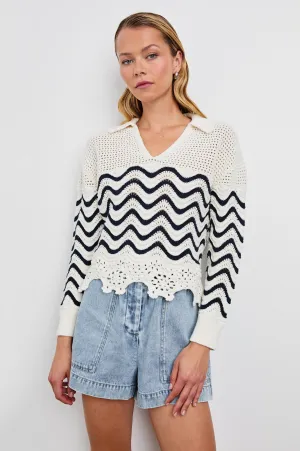 LOUISE SWEATER - WAVE STRIPE