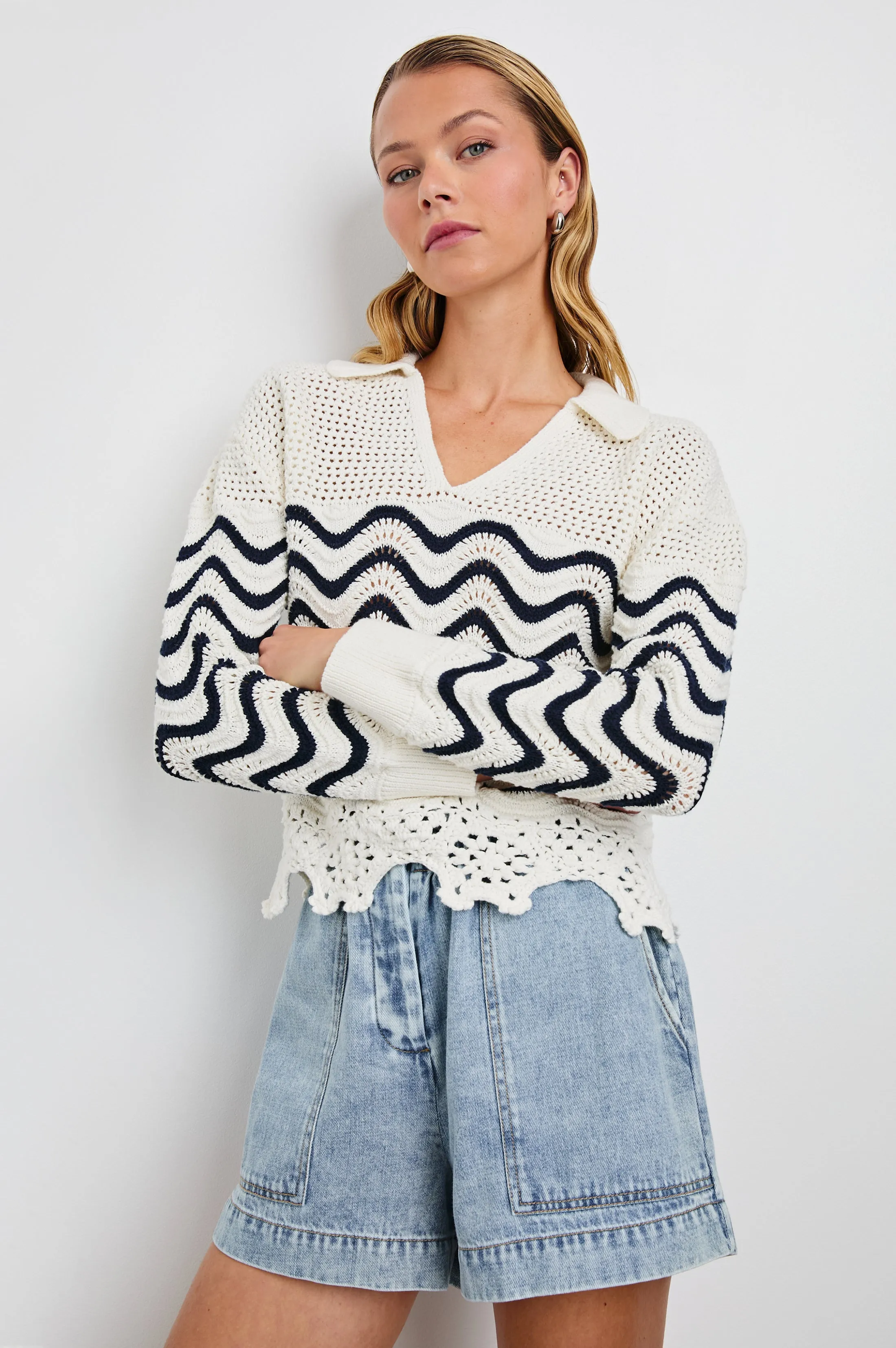 LOUISE SWEATER - WAVE STRIPE