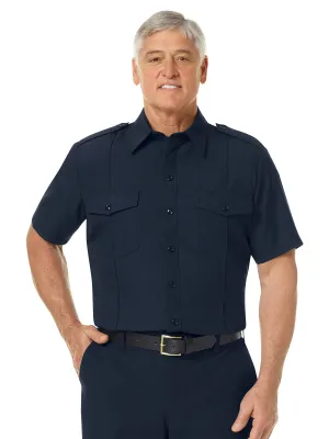 Men's Classic Short Sleeve Fire Chief Shirt - FSC6 - Midnight Navy
