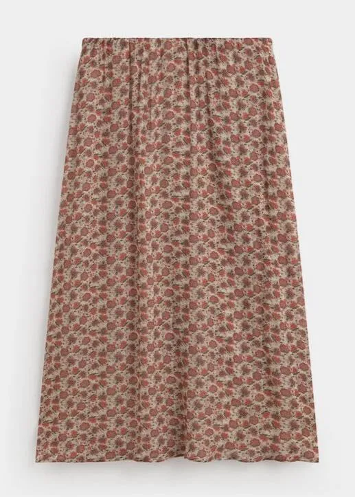Midi Clovelly Flower Print Skirt