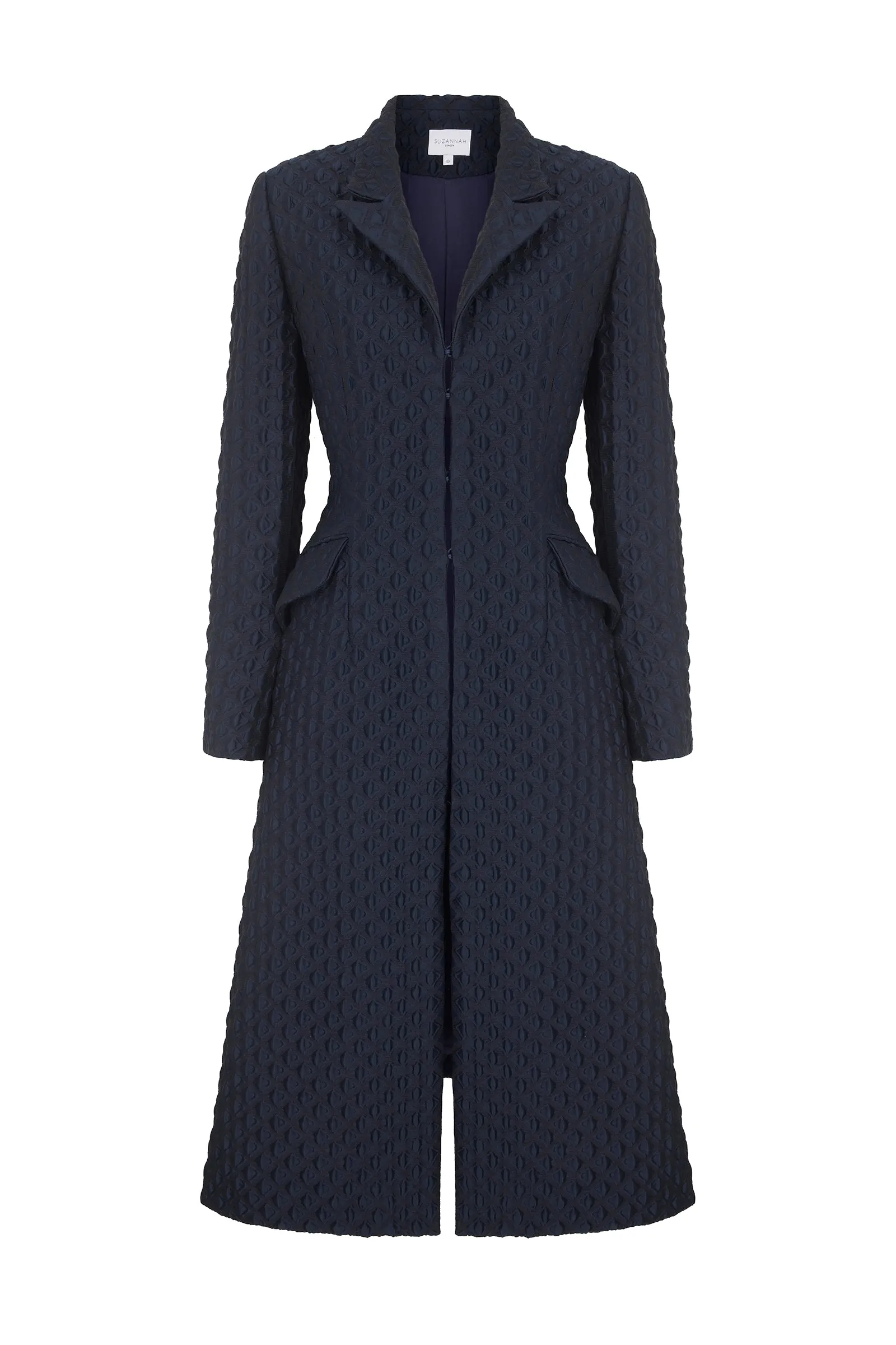 Modern Tux Coat Diamond Cloqué