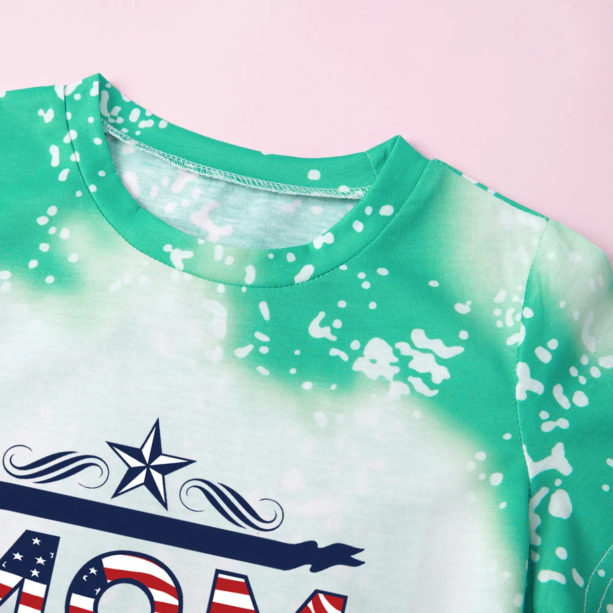 Mommy and Me 4th Of July Independence Day Series Short Sleeve Shirts